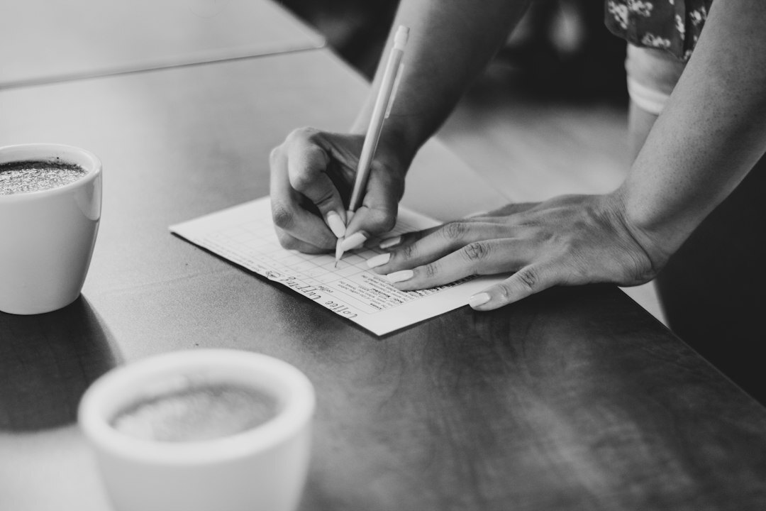setting goals on paper